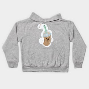 Ice coffee time! Kids Hoodie